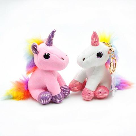 Chaveiro Unicórnio De Pelúcia Plush Fofinho E Charmoso - Foto 3