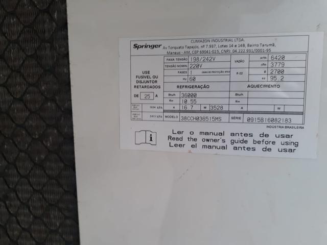 Ar Condicionado Split Piso Teto Springer 36.000 Btus Frio 220v - Foto 5