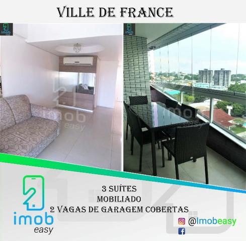 Alugo Ville de France, 115 m², 3 suítes, mobiliado, climatizado
