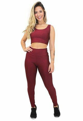 Conjunto Calça Legging e Cropped Basic