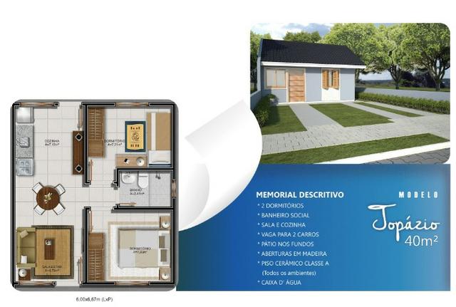 Casa em Nova Santa Rita, em terreno amplo, não é geminada - Foto 2