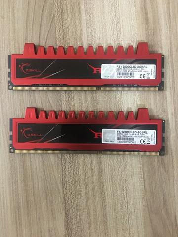 2x4GB (8GB) Memória G.Skill Ripjaws 1600mhz DDR3
