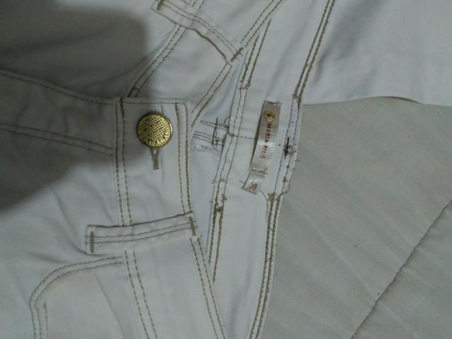 Calça jeans branca tam: 38 Cós alto, R$20 - Foto 5