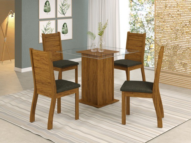 Mesa de Jantar 4 cadeiras Cintia Set011 Entrega Rápida!!!!