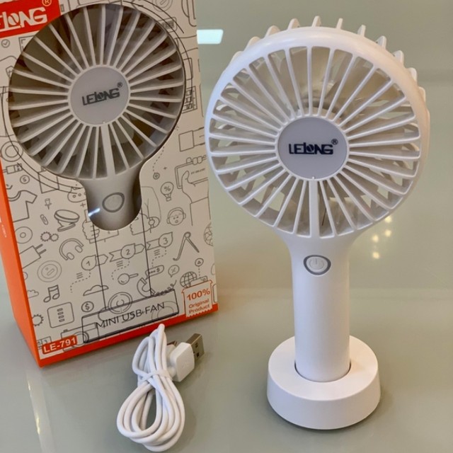 Mini Ventilador Portátil Mesa Recarregável Usb 3 Velocidades