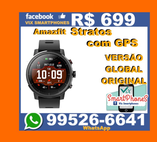 relogio inteligente xiaomi amazfit stratos