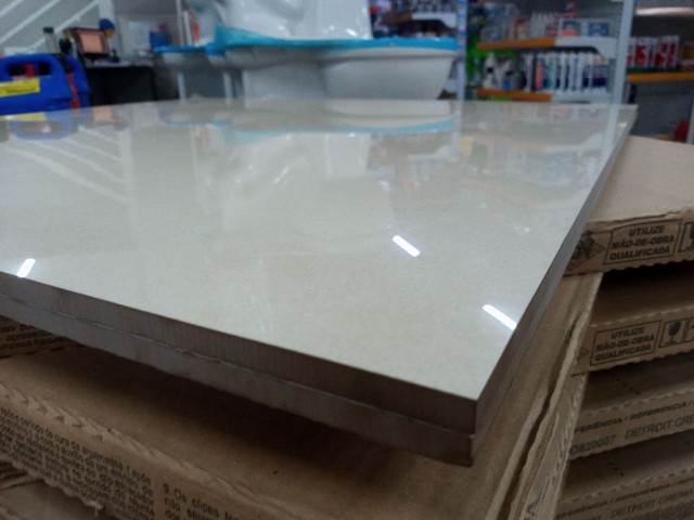 Porcelanato 82x82 Super Formatos Detroit Crema Polido - Foto 3