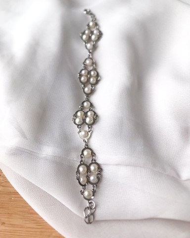 PULSEIRA ROMMANEL EM RÓDIO COM PÉROLAS  - Foto 3