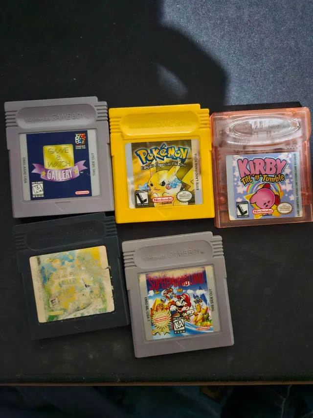 Pokemon Yellow Game Boy Color Gba Original Salvando + Case!