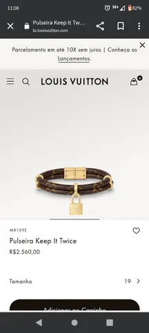 Pulseira Louis Vuitton Keep It Twice Monogram