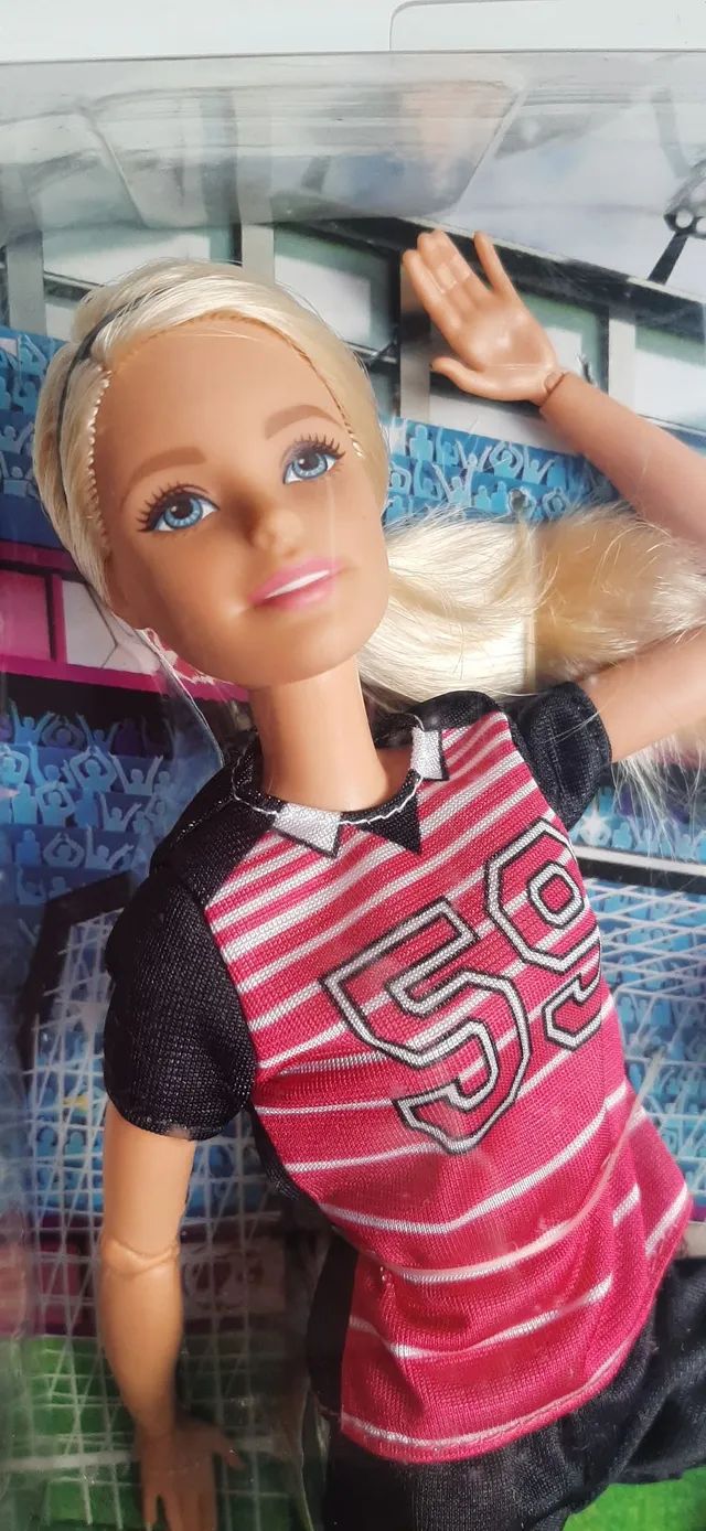 Boneca - Barbie Jogadora De Futebol - Rosa MATTEL