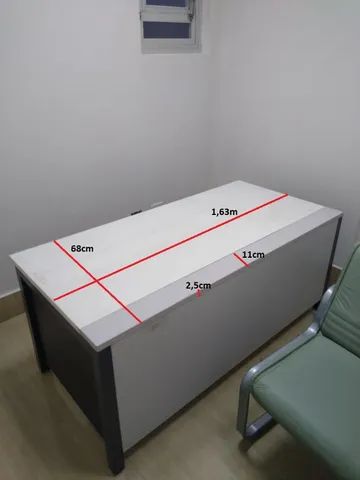 Mesa De Escritório - Metal E Madeira (2 unidades). O preço do anúncio é por cada unidade