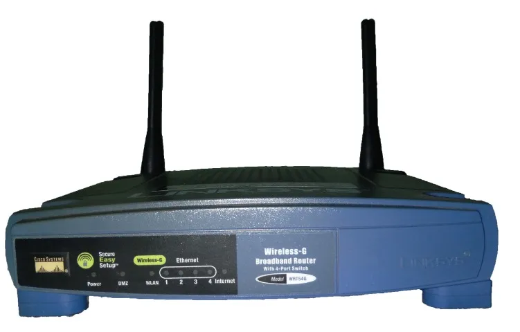 Roteador Linksys Cisco Wireless-G WRT54G 2.4GHz 54 Mbps