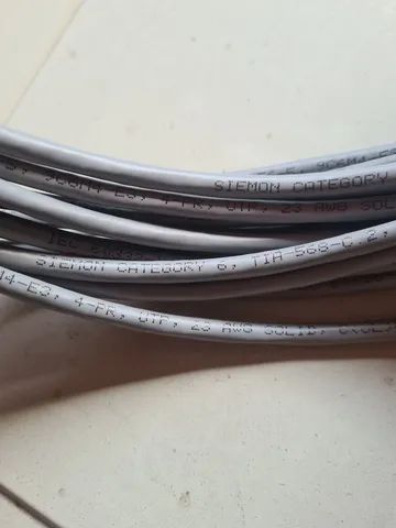 3 cabos rede 10m CAT6 conectorizado em fabrica Novo Lacrado - Foto 4