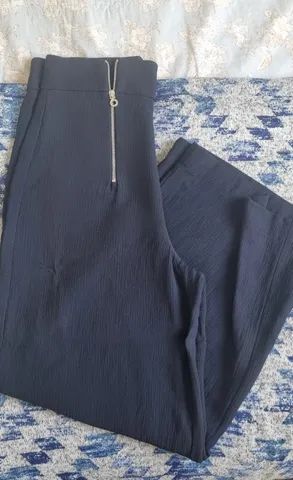 calça pantacourt cintura alta zara, p - Foto 2