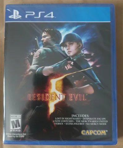 Jogo Resident Evil 5 Ps4 Mídia Física Lacrado