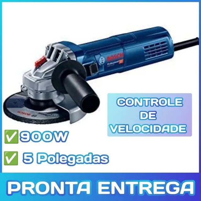 ESMERILHADEIRA BOCH 900W CONTROLE DE VELOCIDADE 