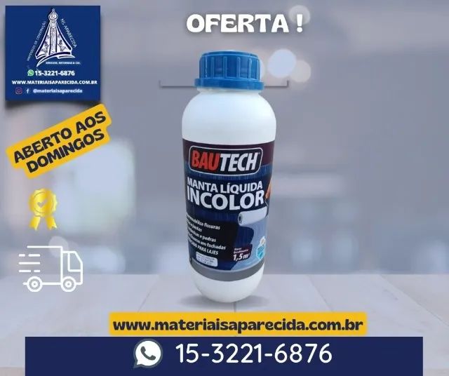 Manta Liquida Incolor Bautech 900ml -novo