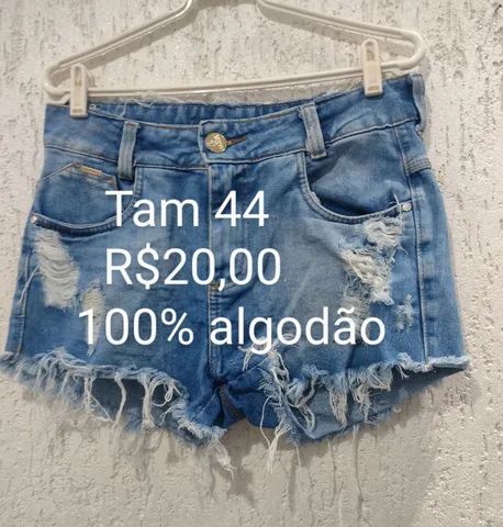 Lote com dois shorts jeans 44
