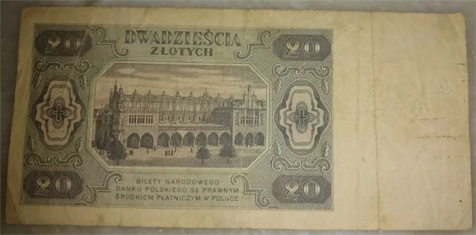 Cédula antiga Polonia  - Foto 2