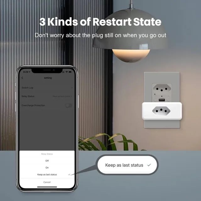 Plugue de Tomada Wifi Tuya, compatível com Alexa, Distância  - Foto 2
