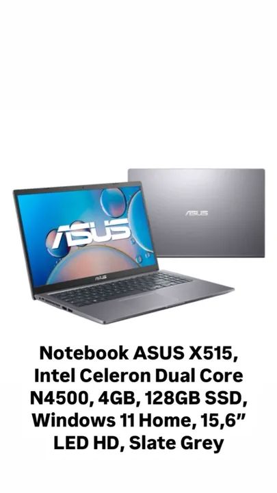 Notebook Asus - Novo lacrado 1 ano de garantia 