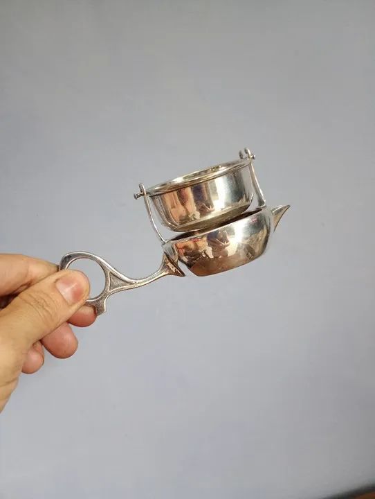 Infusor de Chá de Prata Wolff Antigo - Foto 6