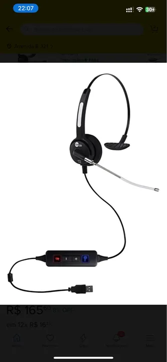 Fone de Ouvido Headset P2 Com Microfone Para PC Notebook