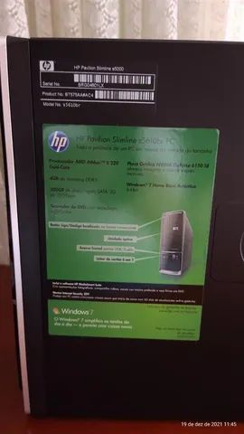 Computador Desktop HP Slimline (usado em estado de novo) - Foto 4
