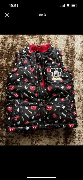 Colete Infantil Mickey
