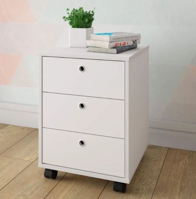 Gaveteiro New - Gaveteiro com 3 Gavetas - Gaveteiro Volante - Gaveteiro