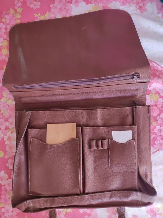 Bolsa transversal - Couro legítimo  - Foto 5