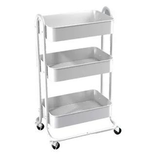 carrinho organizador Berlim com 3 prateleiras 