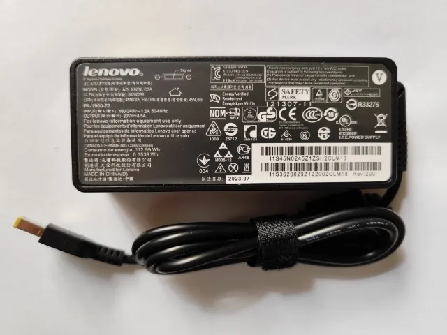 Fonte Carregador Lenovo 20v 4.5a 90w Pino Quadrado Adlx90nlc3a