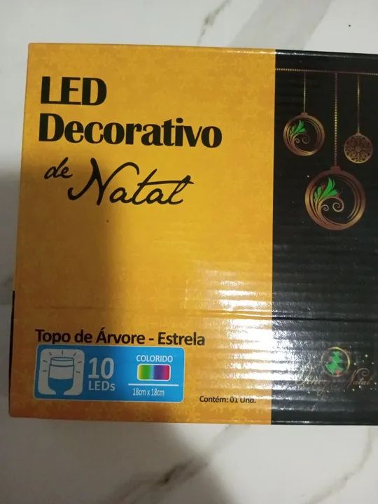 Estrela de Natal Iluminada - LED Colorido - Foto 3