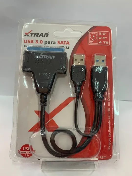 Cabo Adaptador USB2.0 Para SATA Xtrad XT2150