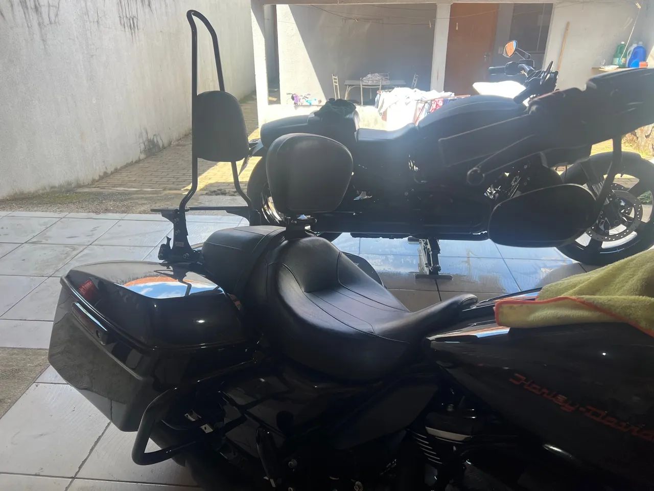 Encosto Piloto Touring Road King Special Todas Preto Brilho - Foto 3