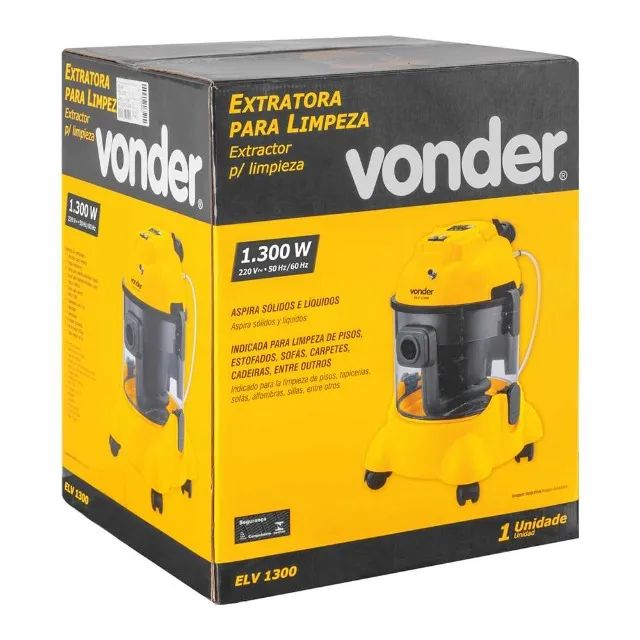 Extratora Para Limpeza de Carpete Estofados Sofás ELV1300 220v 6864130220 Vonder - Foto 3