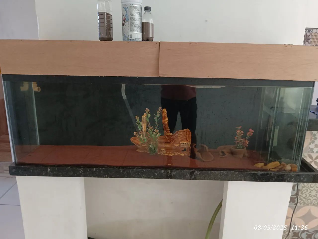 Aquario de 1,44cm  com Acessórios
