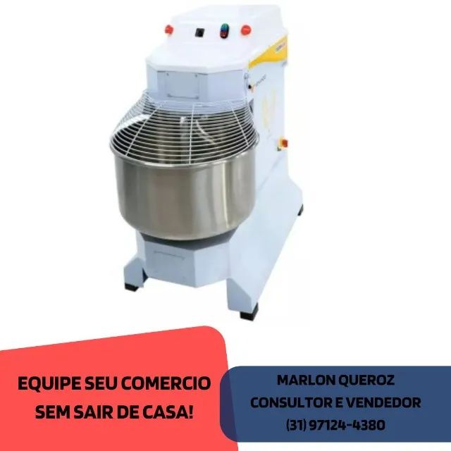 Amassadeira Espiral 25kg Trifásico 2 Velocidades Venâncio 220v Novo