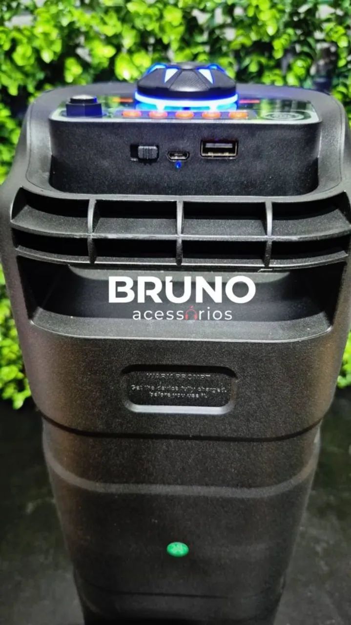 Caixa de som com led RGB Bluetooth  - Foto 5