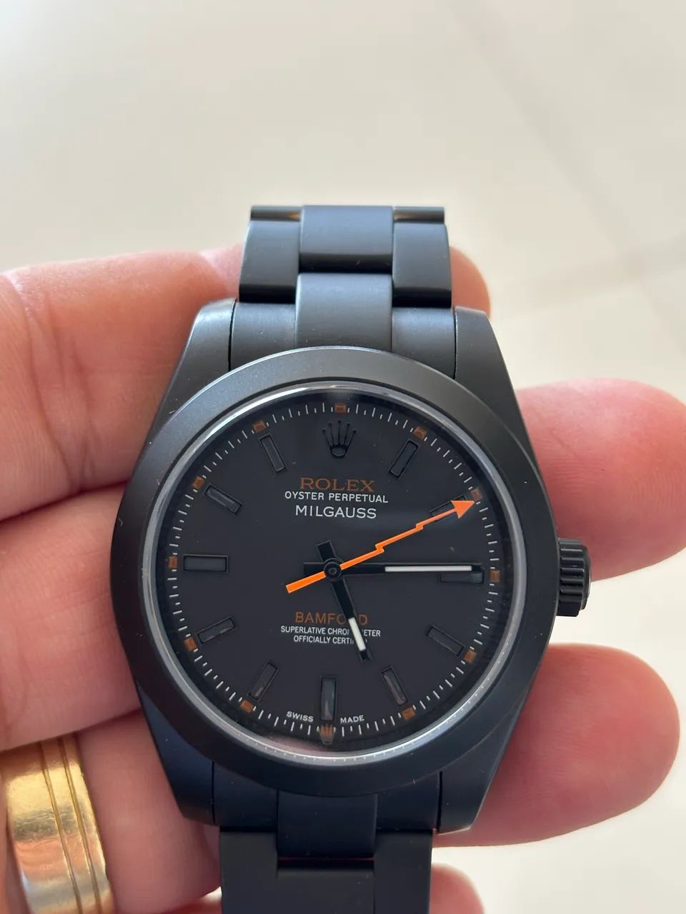 Rolex Milgauss Bamford base eta