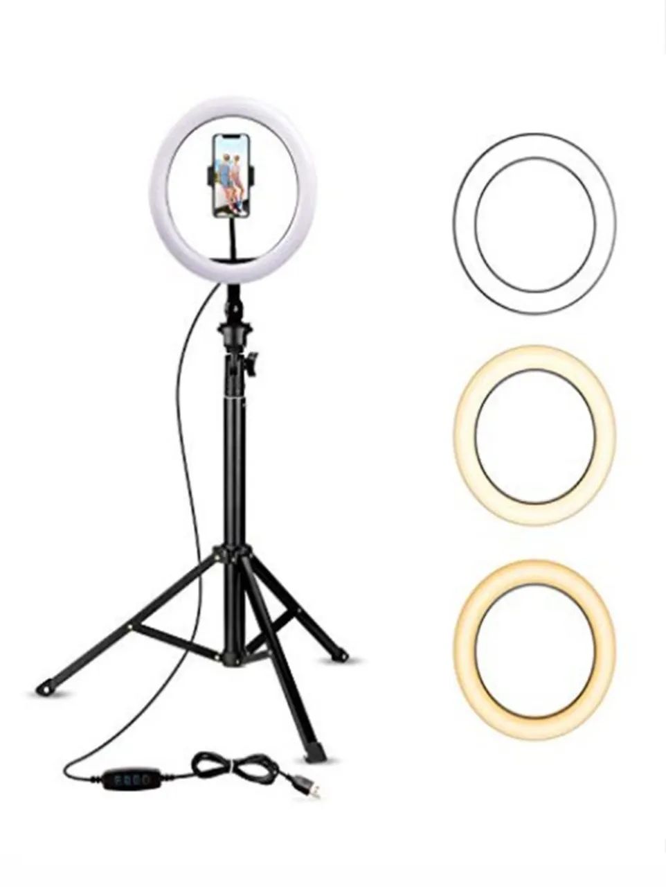 Ringlight 26 Cm Led Celular Tripe Luz Para Selfie Youtuber etc... - Foto 2