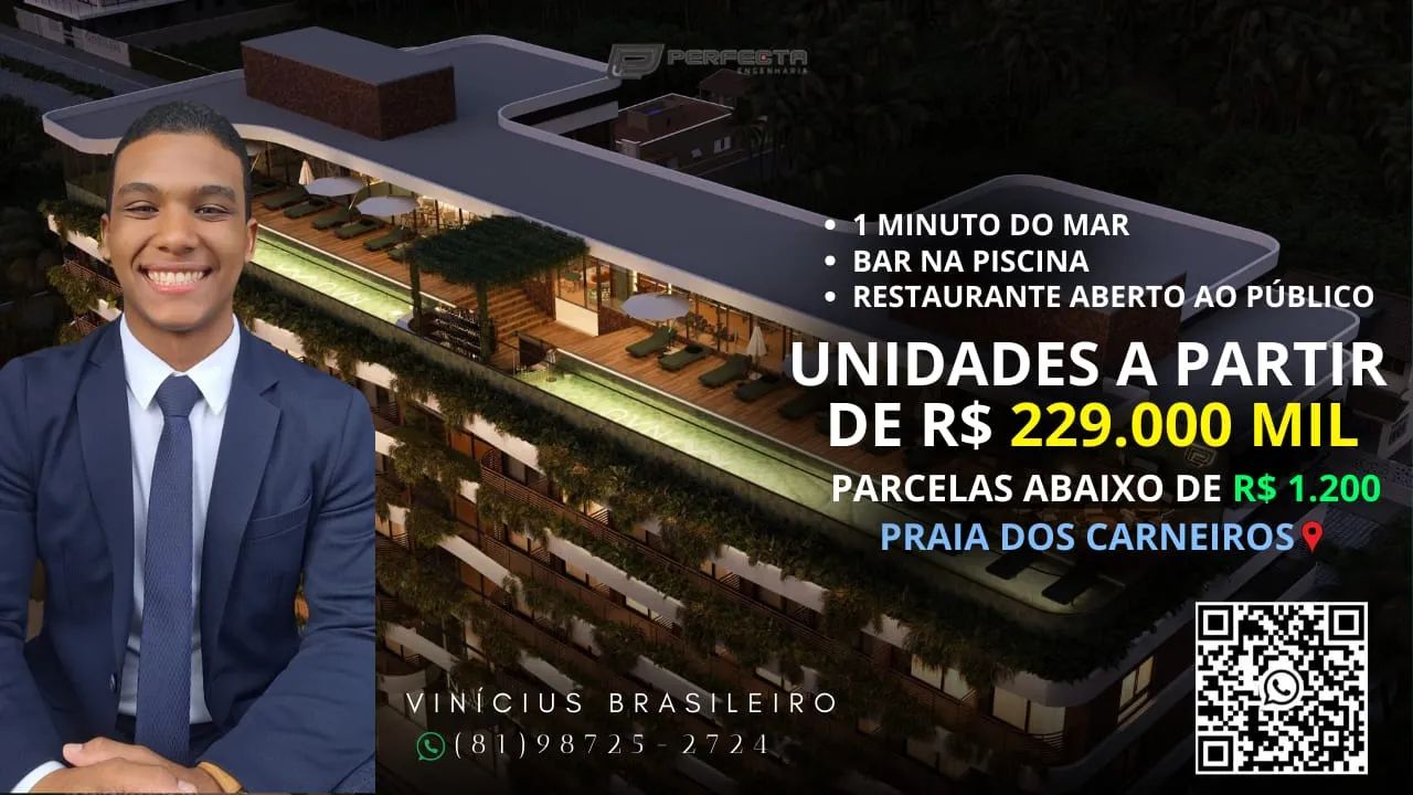 APARTAMENTO DE 1 QUARTO (PRAIA DOS CARNEIROS)