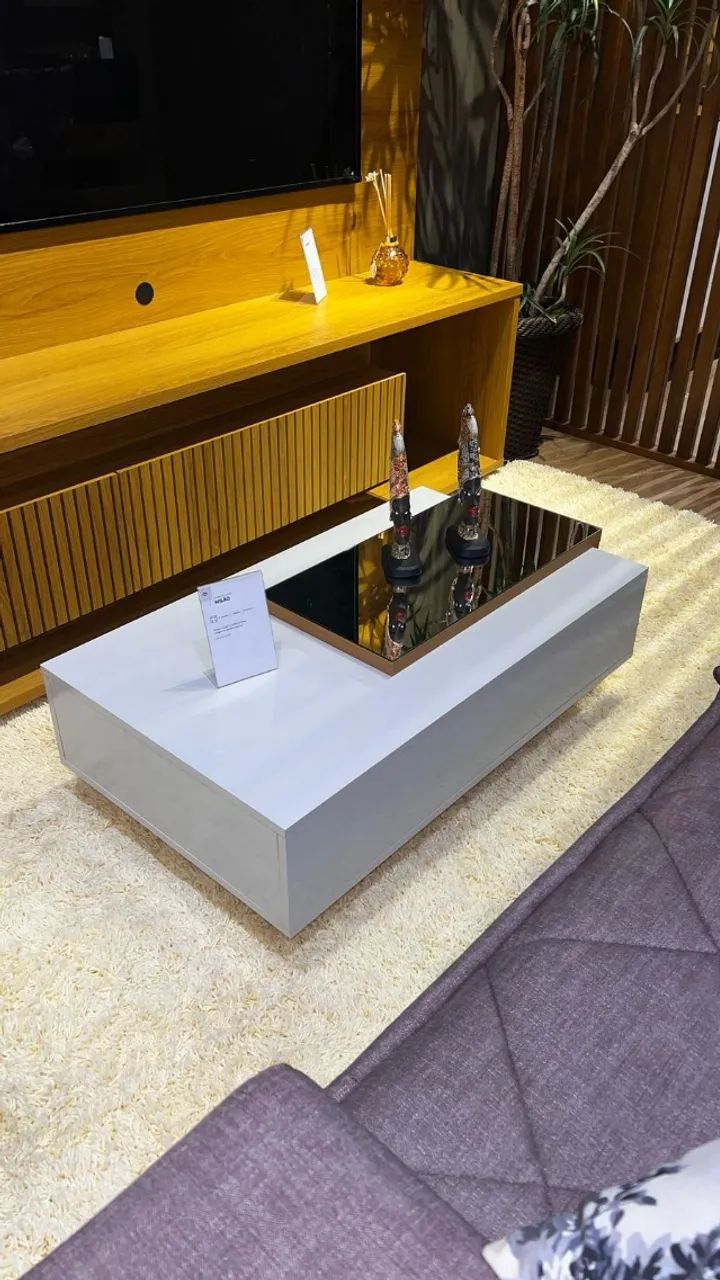 Mesa de centro moderna e elegante, perfeita para complementar a decoração da sua sala de e