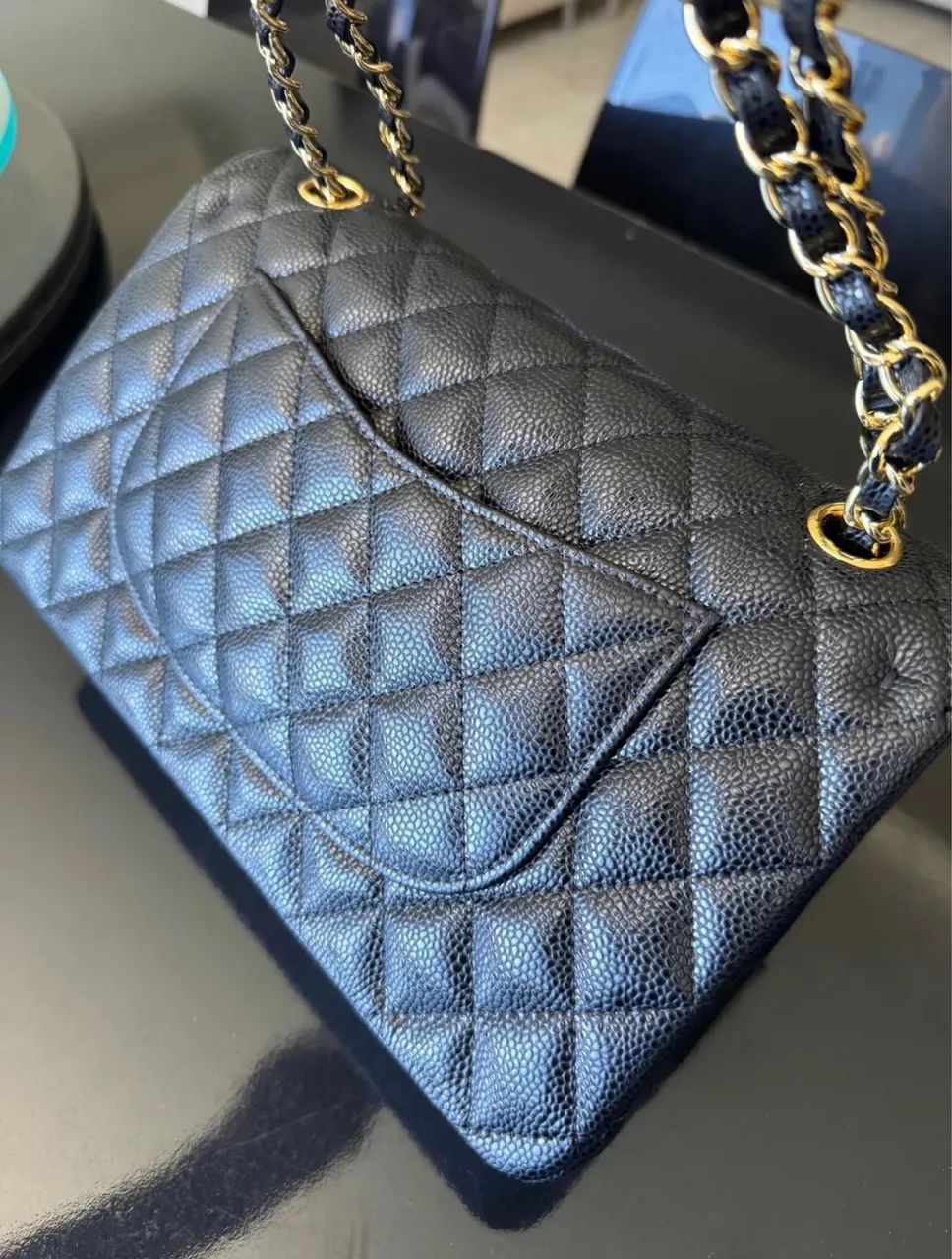 BOLSA CHANEL DOUBLE FLAP CAVIAR ORIGINAL  - Foto 2