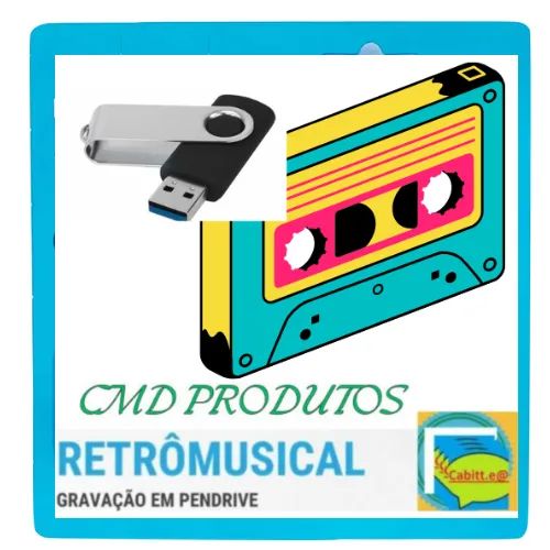 Pen drive 8gb com Músicas = Playlist Flashback Internacional Anos 60's,70's,80's e 90's 