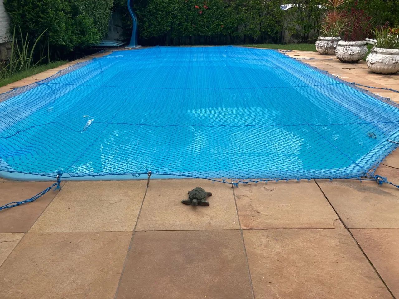 Tela de proteção piscina 8X4m