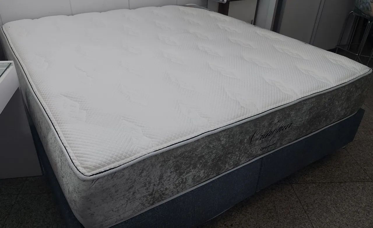 Cama King Size, Ortobom (Orthopur) - ENTREGA GRÁTIS