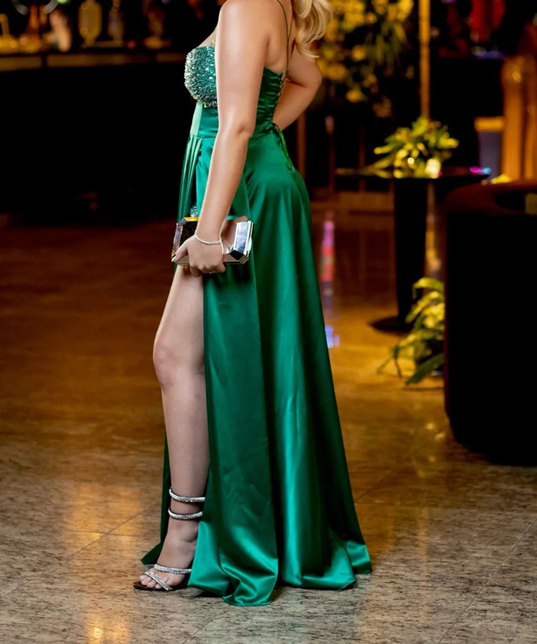 Vestido de festa verde esmeralda - Foto 2